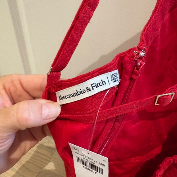 Abercrombie & Fitch Apron Linen Blend Romper- NWT - Picture 5 of 6